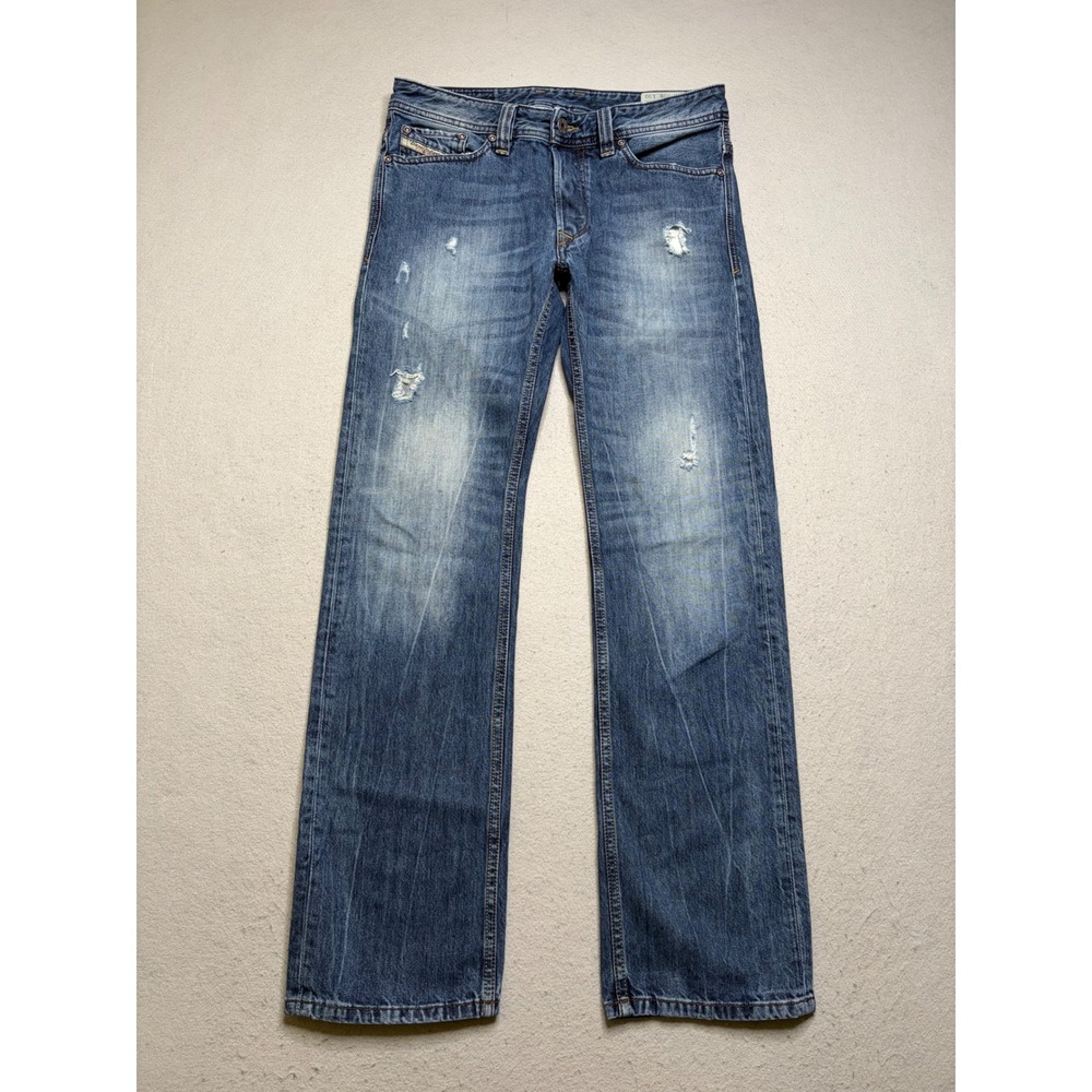 Diesel Viker Jeans Mens 28x30 Blue Regular Straight Distressed Y2K Denim